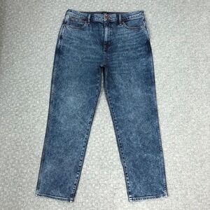 J Crew Jeans Womens 31 Blue Wash Classic Vintage High Rise Tapered Leg Denim